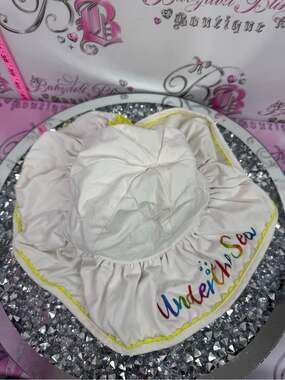 Disney hat Ariel under the sea reversible White Kids Sun Hat